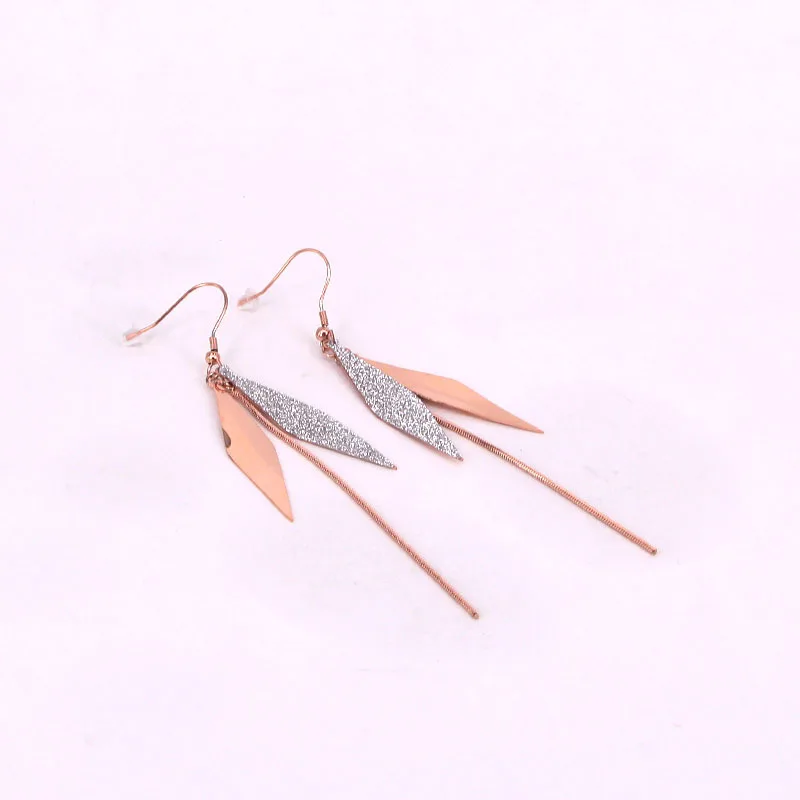 Серьги в виде колец ювелирные изделия из нержавеющей стали цвета розового золота