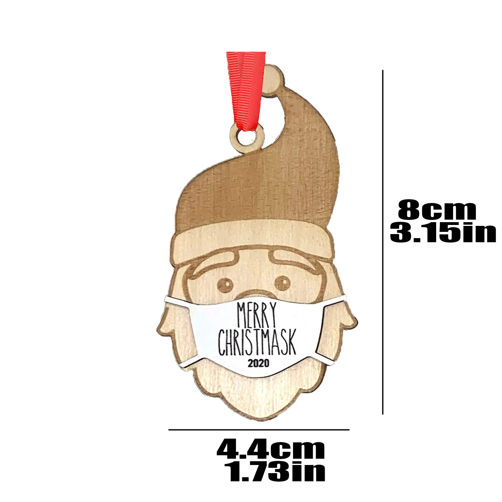 1 шт. Navidad Decoración Navideña деревянные украшения в форме висячие для Рождественского