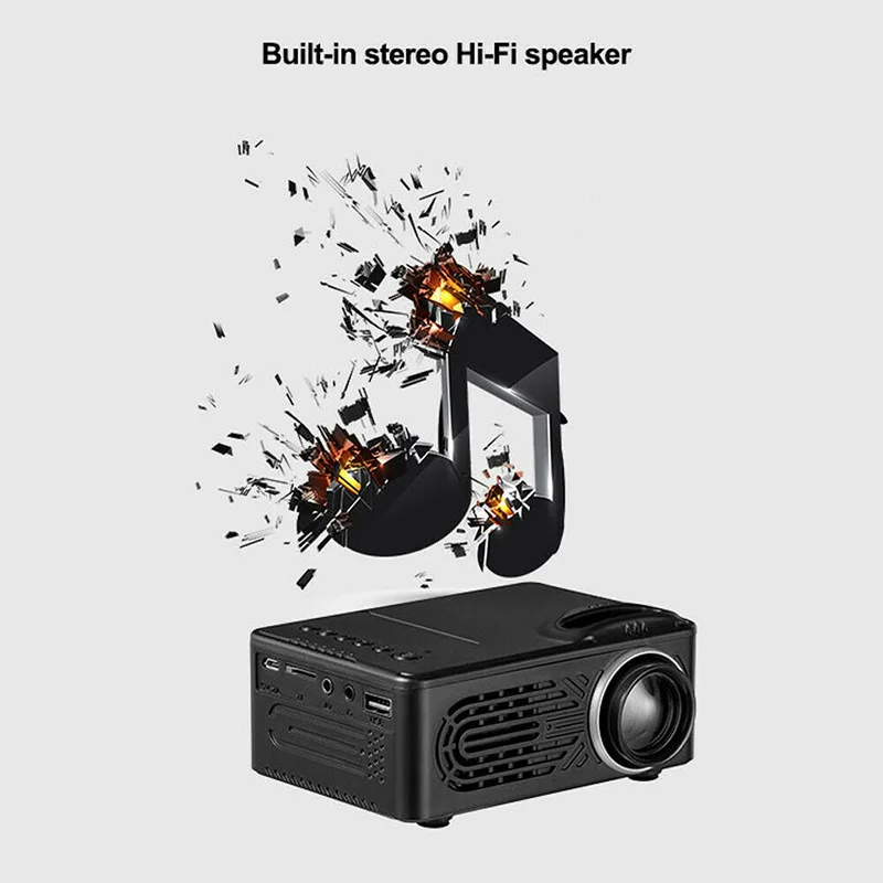 Портативный карманный проектор Neat HD с поддержкой 1080P встроенный Стереодинамик