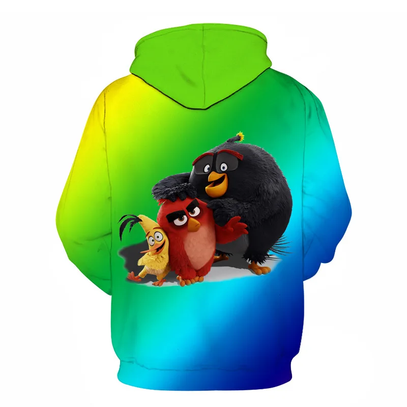 Стиль 3D принт Angry Birds Movie 2 толстовки с капюшоном горячая распродажа мужская и женская уличная одежда Angry Birds 2 повседневные толстовки