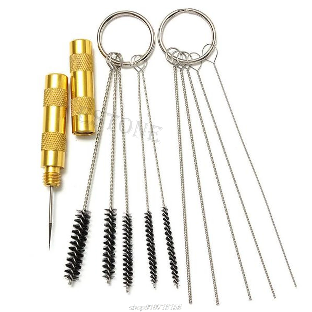 

11pcs Airbrush Spray Cleaning Repair Tool Kit Stainless Steel Needle & Brush Set M18 21 Dropship