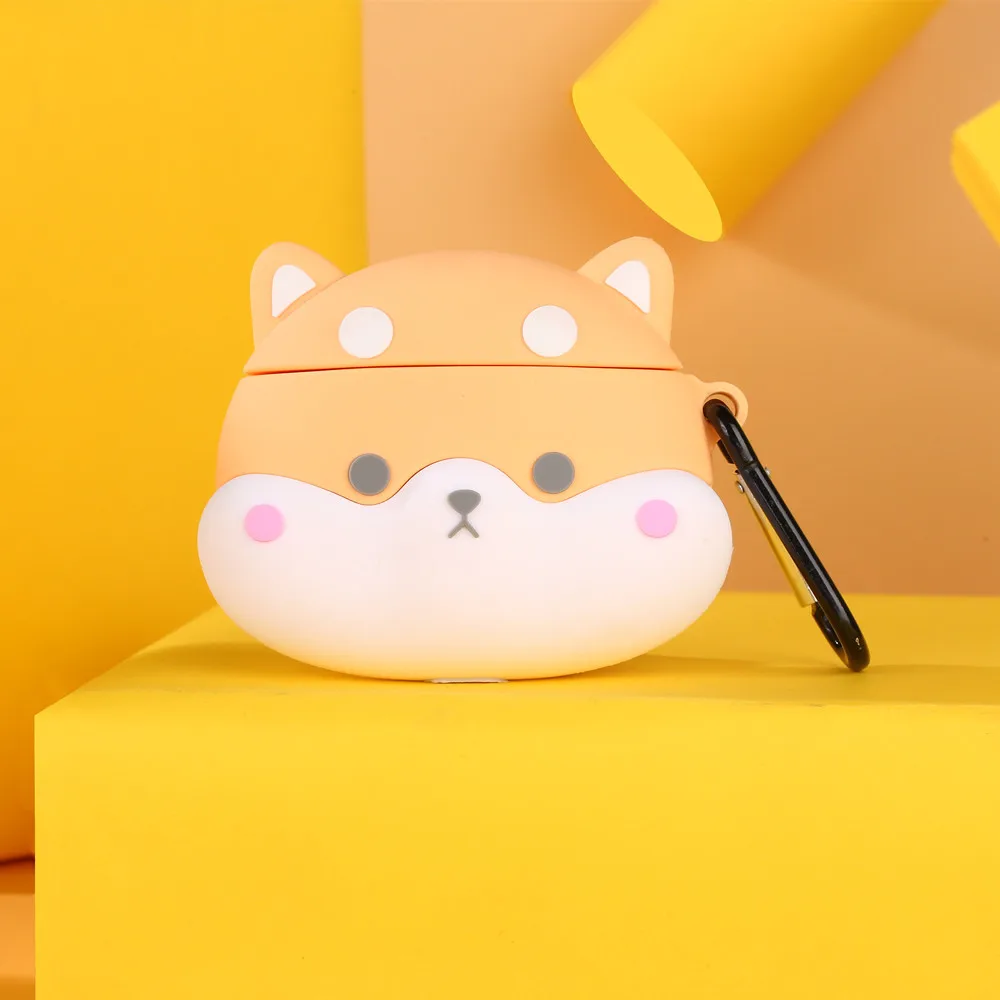 3D чехол для гарнитуры с изображением собаки из мультфильма AirPods pro 3 милый