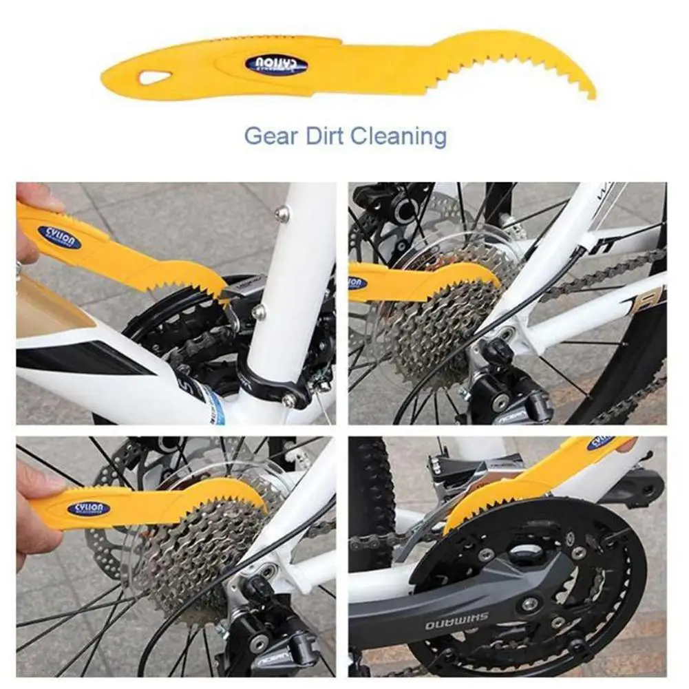 

HiMISS 6pcs/Set Bicycle Cleaning Tools Kit Portable Wear Resistant Cleaning Tools Bicycle Cleaning Tool