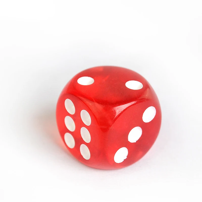 Акриловые цифровой кубики для развлечений азартные игры Transaprent питьевой