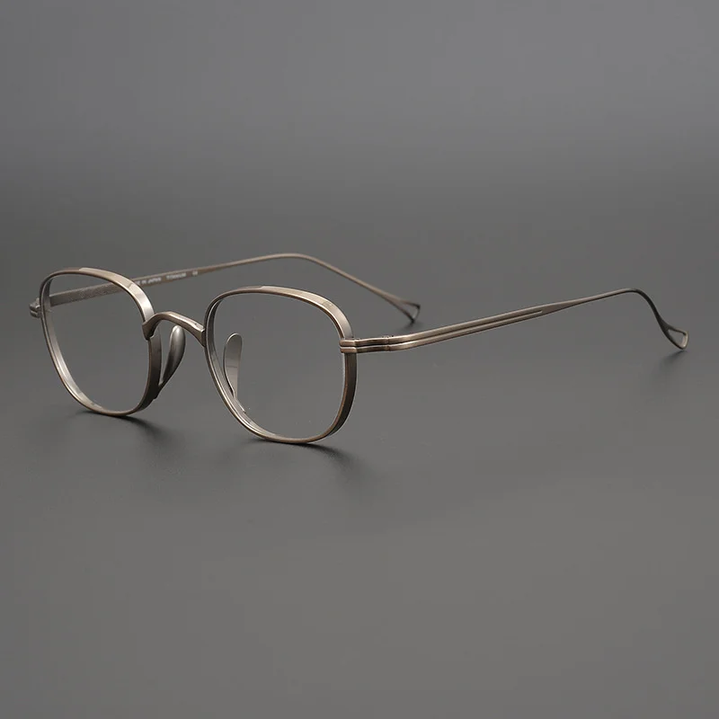 Очки мужские прямоугольные титановые с полным ободком KMN114 | Аксессуары для