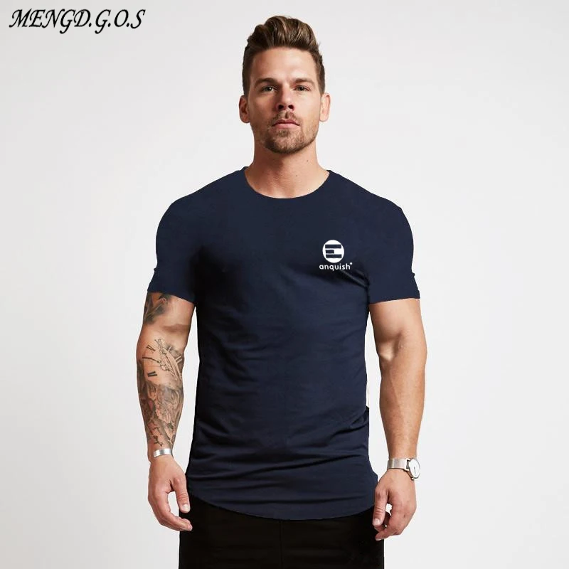 Модная мужская белая футболка лето 2019 повседневная спортивная одежда для
