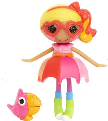 Lalaloopsy Мини Lala Oopsie принцесса кукла Фигурка куклы для девочек детские игрушки украшения подарки для детей - Цвет: Коричневый