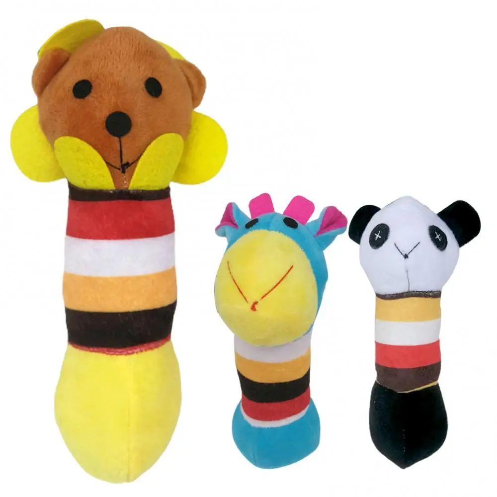 

Dog Plush Squeaky Bite-resistant Giraffe Shape Chew Training Toy Pet Supplies Simulation Comfortable Entertainment Ornaments