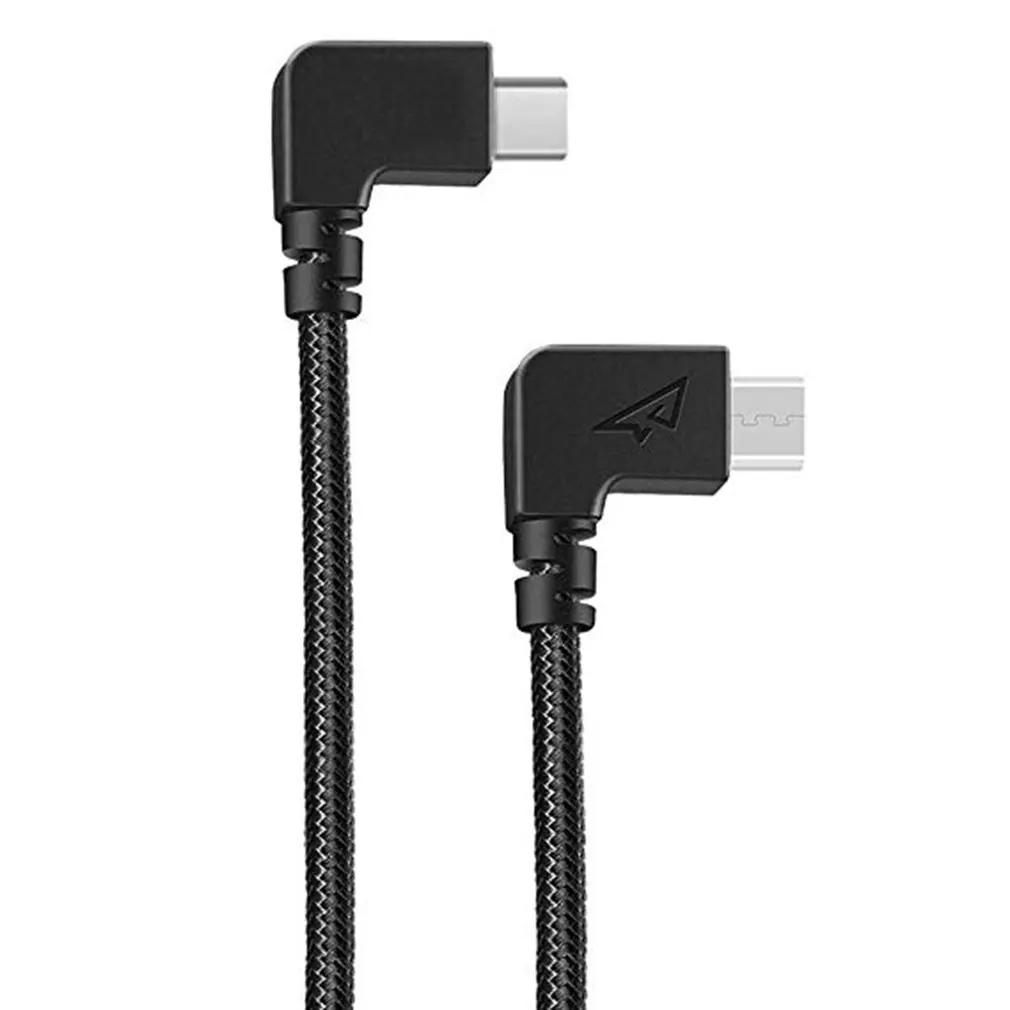 Совместимый кабель Mavic Pro 2 Type C для Micro Usb Otg 1Ft нейлоновый тубус под прямым углом