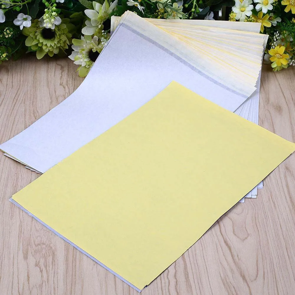 1Sheets Tattoo Transfer Paper A4 Size Transfer Tracing Paper Tattoo Carbon Stencil Transfer Paper  Carbon Copier Spirit Carbon