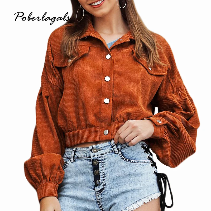 Осень зима куртка женская 2019 Верхняя одежда и пальто женский вельвет шить