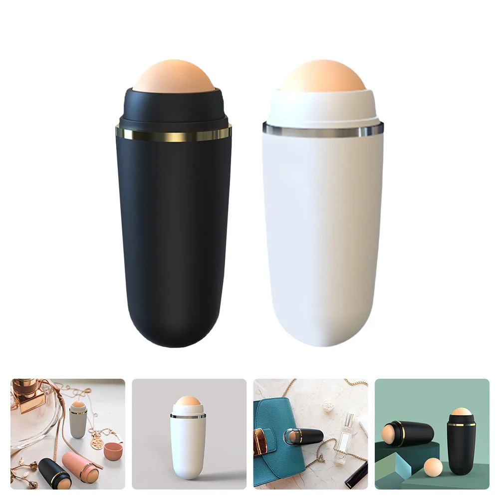 

2Pcs Oil-Absorbing Volcanic Face Massager Small Oil Absorbing Roller for