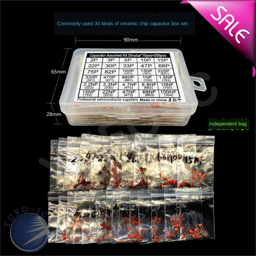 Комплект керамических конденсаторов 2 пф 0 1 мкФ 100 НФ 30 значений