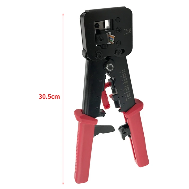 RJ45 обжимной инструмент проходной Cat5 Cat5E Cat6 для RJ45/RJ12 обычные и сквозные разъемы с