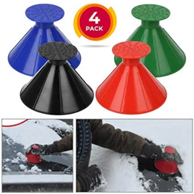 Многофункциональный автомобильный скребок для льда на лобовое стекло 4 шт.