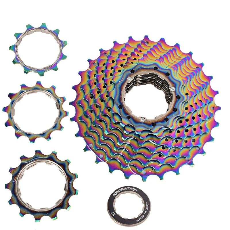 

RaceWORK Road Bike 11Speed 11-32T Bike Freewheel Ultralight CNC Colorful Bicycle Sprocket Gear