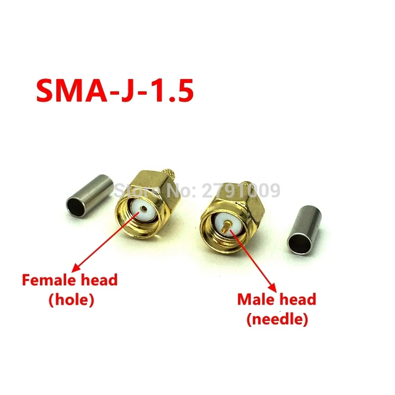 5 шт. SMA Чистая медь позолоченный SMA-J-1.5 штекер RG174 RG316 LMR100 кабель sma Разъемы |