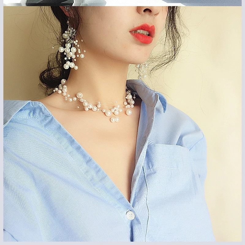 

850-930Pcs Pearl Crystal Beads Jewelry Making Supplies Set For DIY Necklace Stud Earring Jewelry Making Kit Accessories