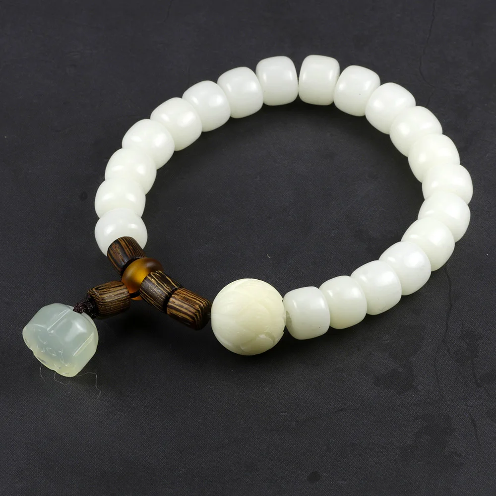 Тибетский буддизм Аутентичные семена Бодхи бусы браслет женский Лотос резьба