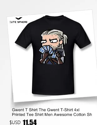 Футболка Gwent Play Gwent With Me, хлопковая Футболка с графическим рисунком, футболка с коротким рукавом, плюс размер, Мужская забавная модная футболка