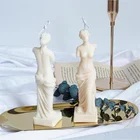 Сделай Сам, римская свеча на колонне, форма Venus изготовление воска для свечи гипсовая форма, нордическое искусство, форма для боди-свечи, Женская силиконовая форма для свечи