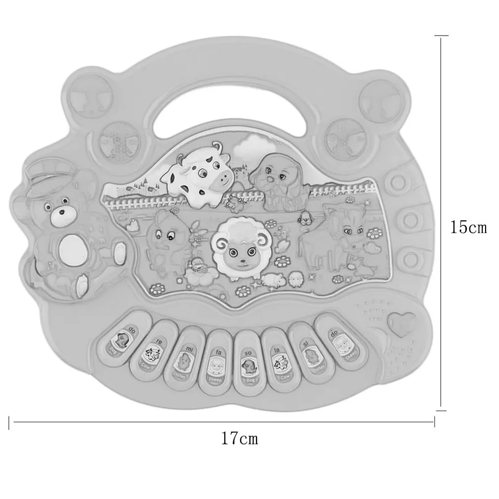 

Kids Electronic Organ Musical Educational Piano Animal Farm Developmental Music Piano Toy Gift For Baby Child Birthday drop ship