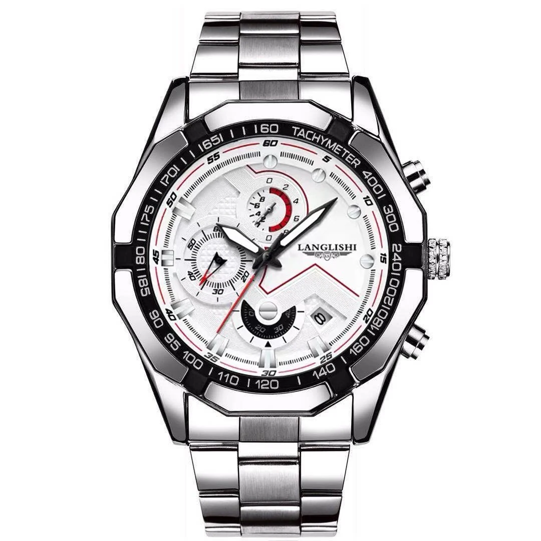 

New Men's Watch Big Dial Quartz Watch Waterproof Non-mechanical Watches Men Sports Clock Wristwatch