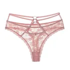 Трусики-стринги женские кружевные прозрачные с заниженной талией