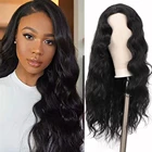 Длинные вьющиеся черные парики для женщин, парик из натуральных синтетических волос средней длины, Термостойкое волокно, парик для косплея из натуральных волос SHANGKE