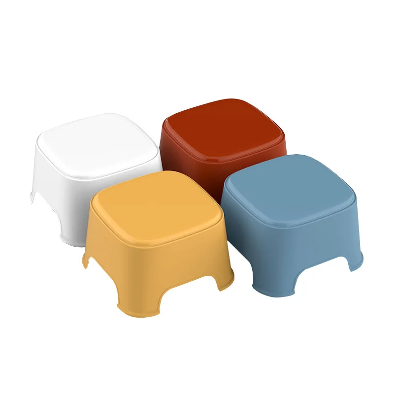

Household Plastic Small Stool Living Room Non-slip Bath Bench Children Step Stool Changing Shoes Stools Kids Furniture Ottoman