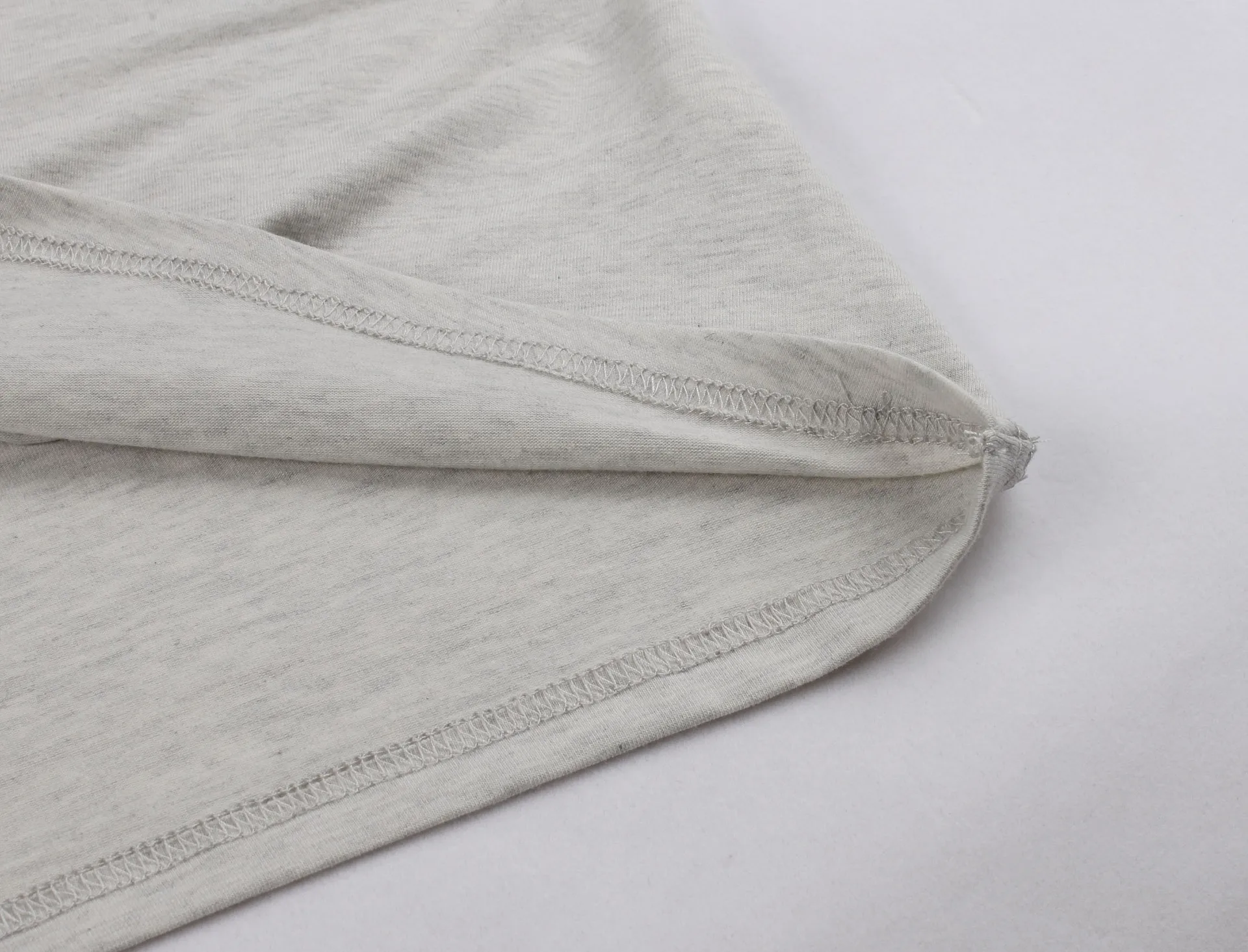 

Summer Women's New Solid Grey Color V-neck Short Sleeve Tie Knot Bottom Casual T-shirt Dress Skirt Homewear