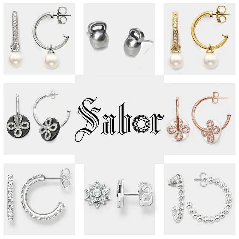 Креольские серьги кольца с узлом и петлями свадебные украшения черные белые