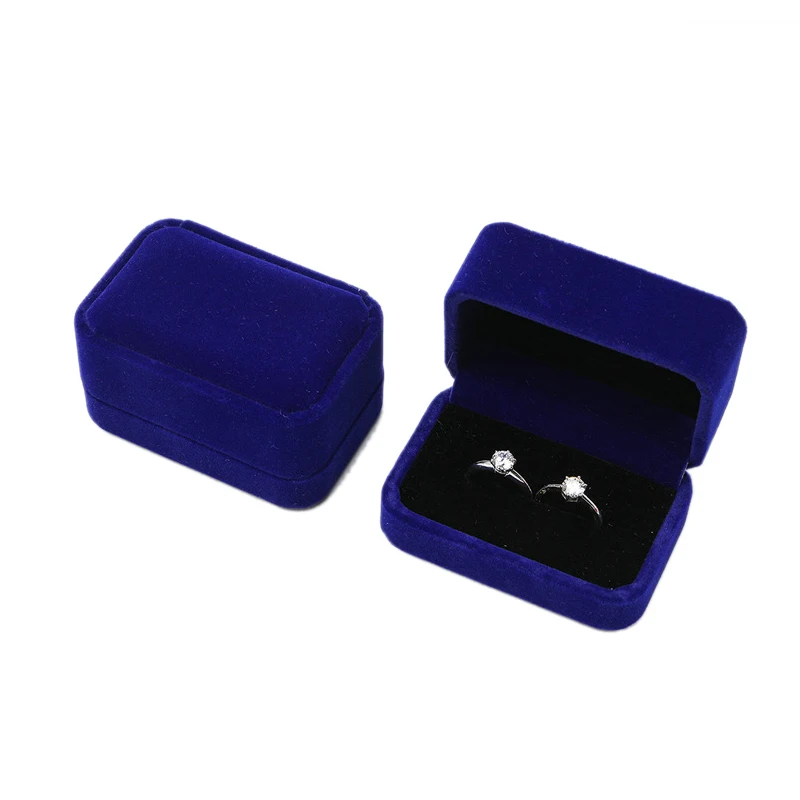 Персонализированная бархатная Подарочная коробка для ювелирных изделий с