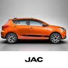 2 шт., наклейки на автомобильные двери JAC Refine J3 J2 S5 A5 J5 J6 J4 Vapor S2 T8, аксессуары для автотюнинга, виниловая пленка, наклейки