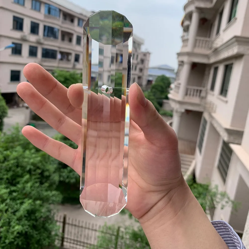 150 мм столб Suncatcher Хрустальная Призма граненая люстра часть радуги DIY ремесло