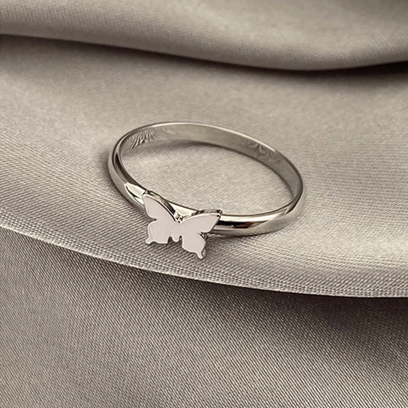 Бесплатная доставка 2 шт. Пара Кольца комплект медная бабочка кольца для мужчин и