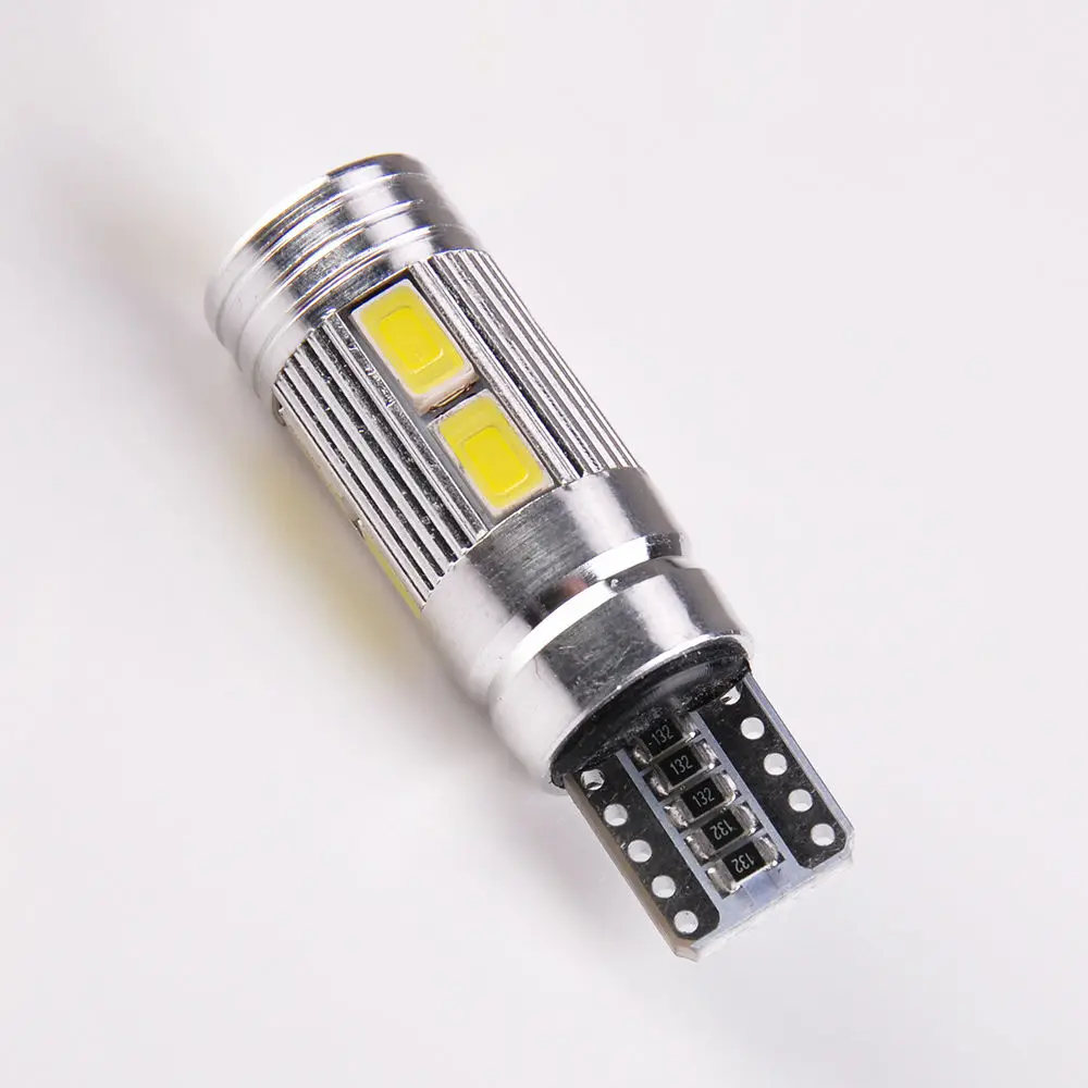 T10 белый 5630 Светодиодный 194 W5W 10 SMD Canbus без ошибок автомобиля боковой Клин лампочка
