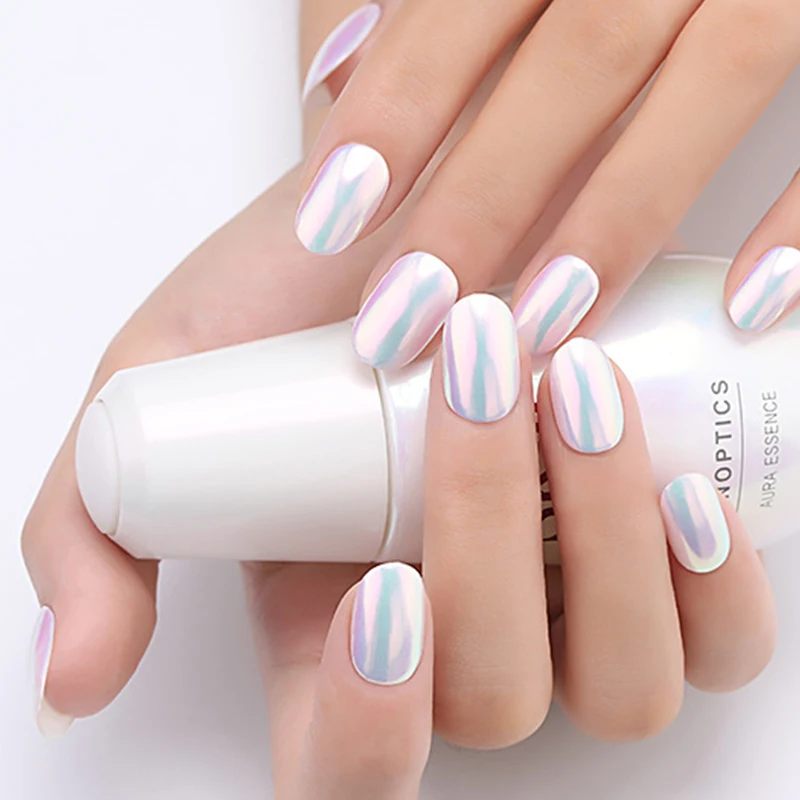 1box Super Fine Chameleon Neon Shell Powder Nail Glitter Mirror Iridescent Glitters Chrome Art Pigment | Красота и здоровье