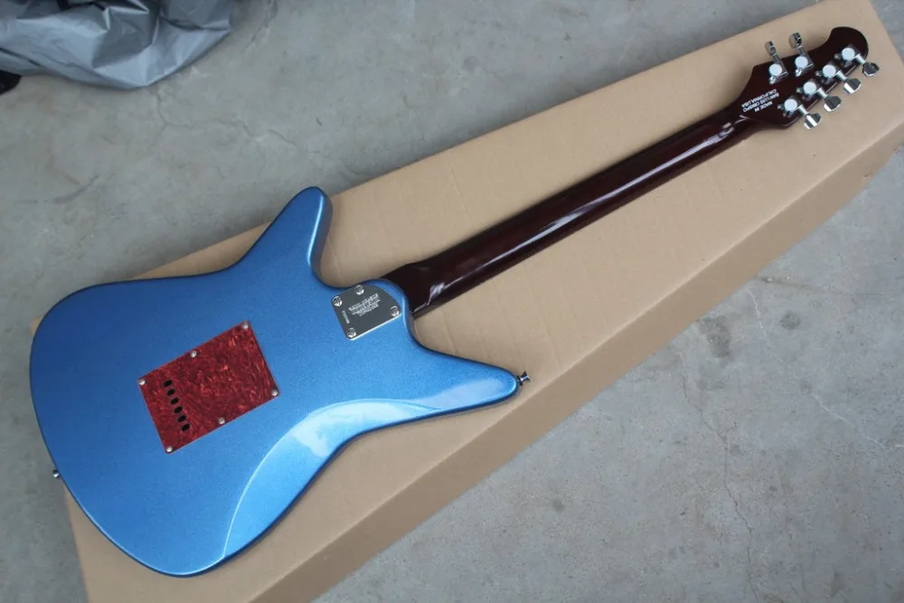 Новинка+ фабрика+ Альберт ли signature musicman Роскошная электрогитара Ernie Ball musicman металлическая синяя гитара