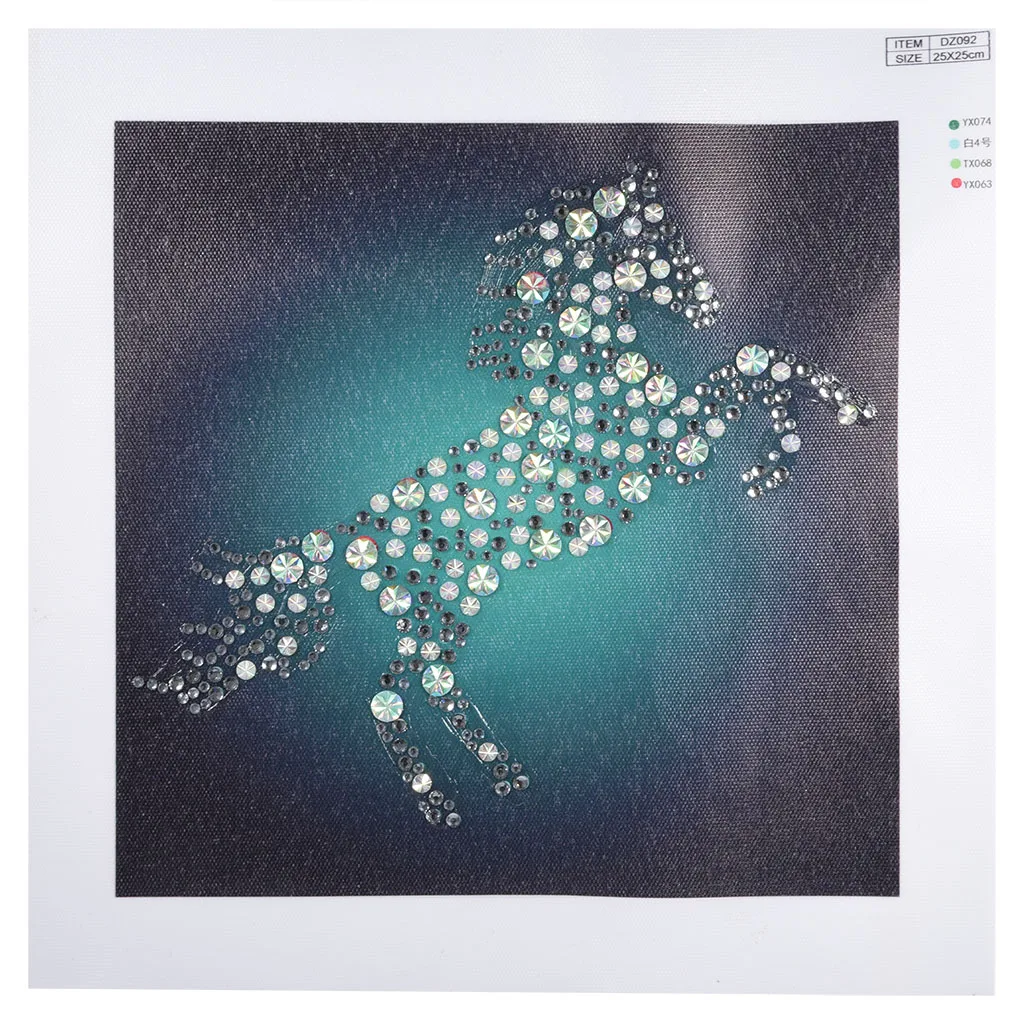 

5D Fluorescent Rhinestone Point Drilling Painting horse Diamond Embroidery Cross Stitch Diamond Mosaic
