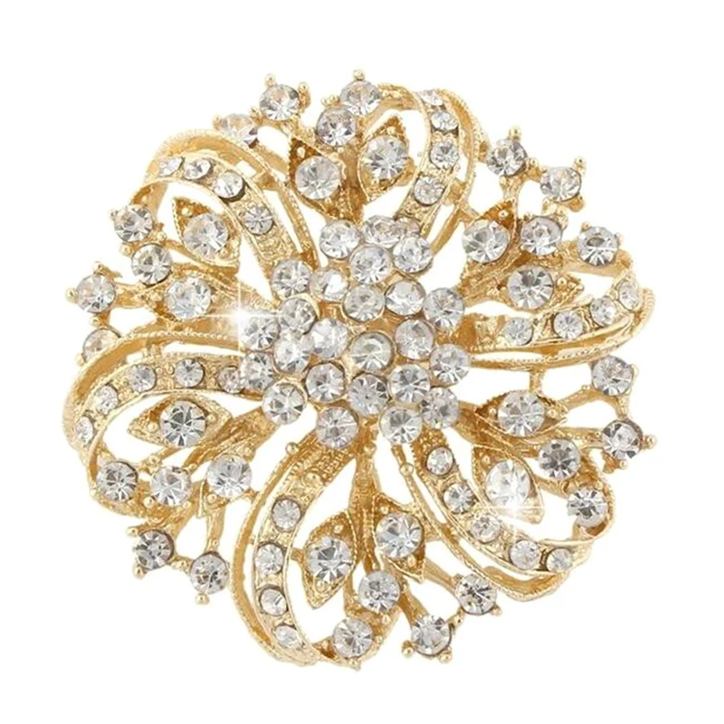 Винтаж родием посеребренные прозрачные стразы с украшением в виде кристаллов со