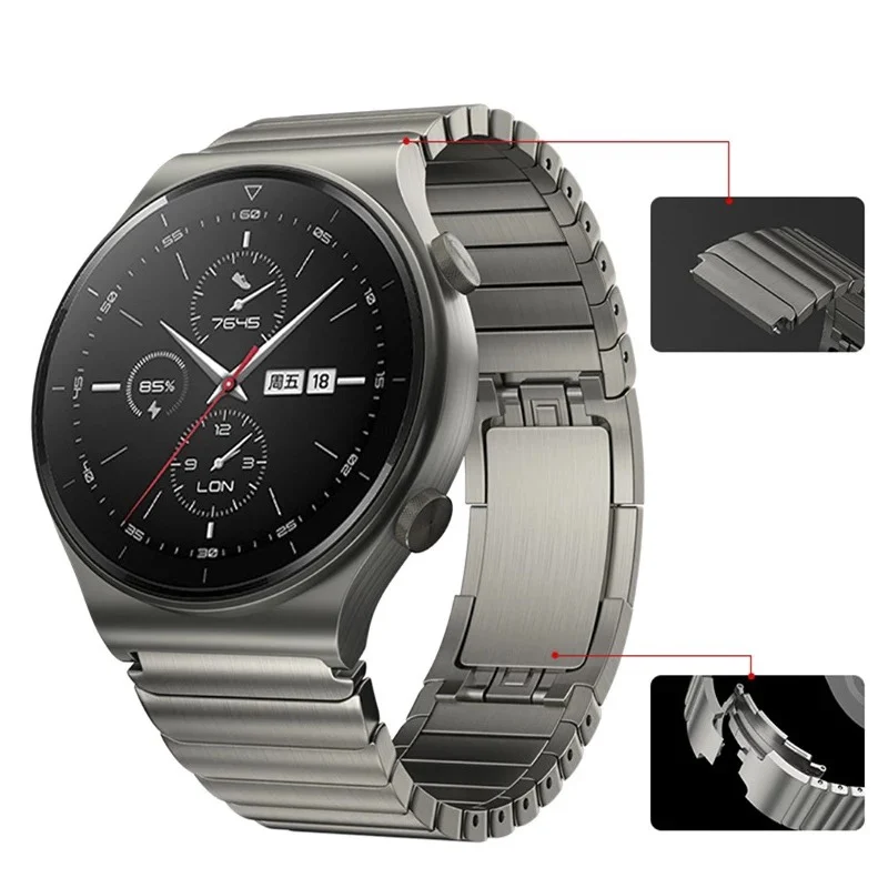Amazwatch Straps STRAP Samsung, Huawei Metal Strap GT Porsche 22mm Clock Stream, Business, Classic, Entertainment, 304 Stainless