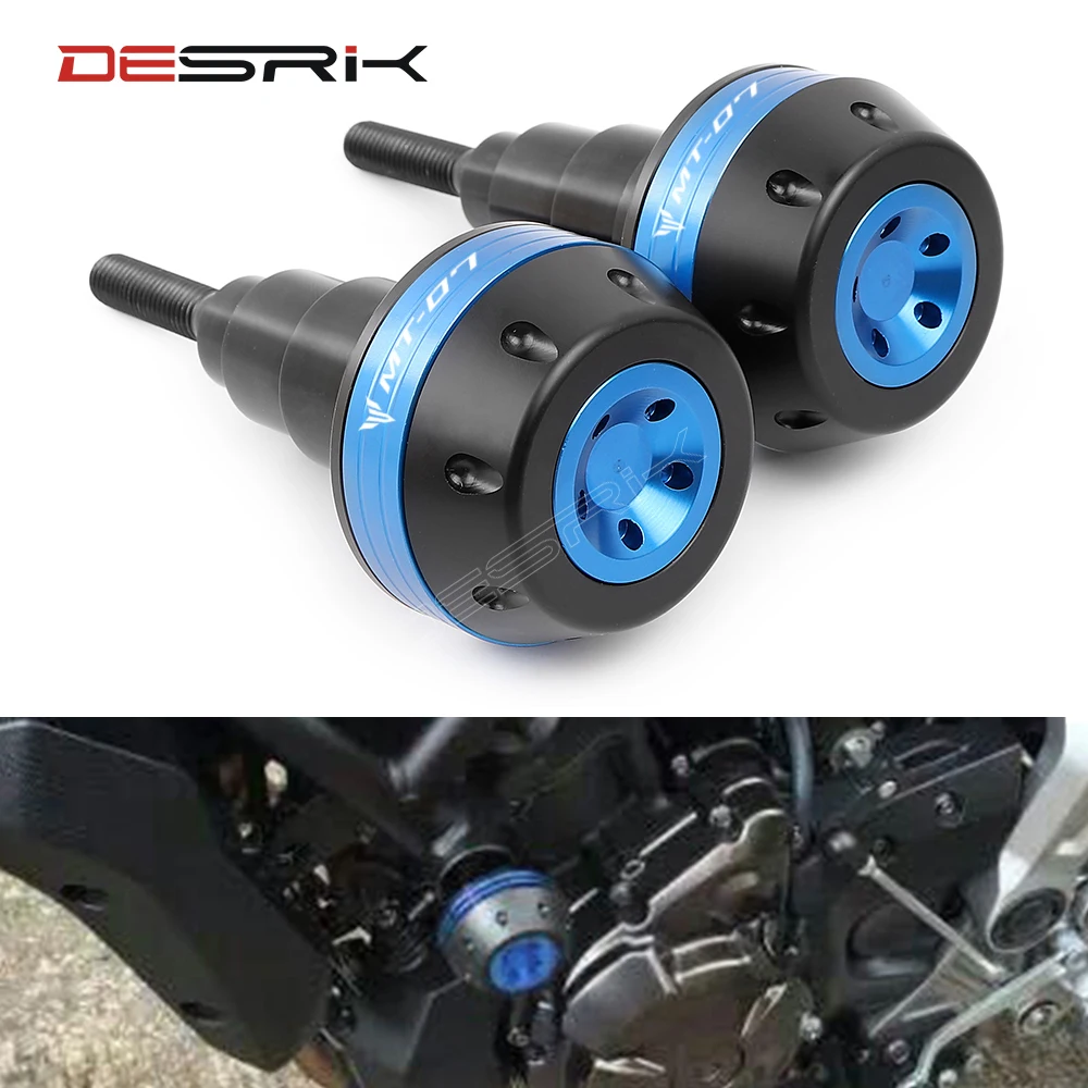 DESRIK для YAMAHA MT 07 2014 2019 CNC алюминиевая рама мотоцикла ползунки двигателя защита от