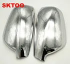 Для 2004-2012 Peugeot 307 CC SW 407 боковой двери боковое зеркало хром крышка заднего вида Кепки аксессуары 2 шт.; Комплект из двух предметов автомобильный Стайлинг