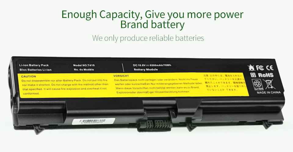 Golooloo 6 ячеек Аккумулятор для ноутбука lenovo ThinkPad L510 L512 L520 L530 SL410 SL510 T410 T410i T420 T420i T430 T430i T510 T510i