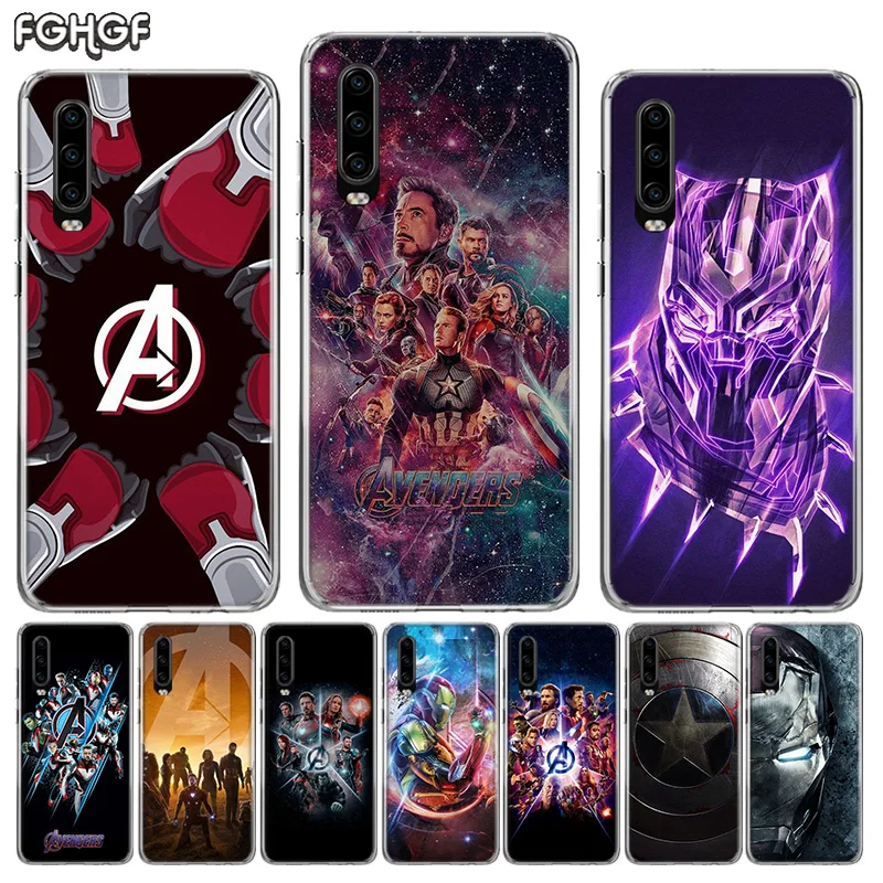 Классный с принтами &quotMarvel&quot &quotМстители&quot силиконовый чехол для телефона huawei