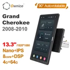 1920*1080 Ownice Android 10,0 для Jeep Grand Cherokee 2008 -2010 Автомобильная магнитола, Автомобильная Мультимедийная аудиосистема с возможностью поворота на 13,3 дюйма
