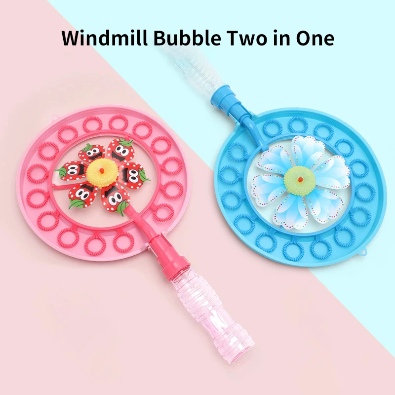 Забавные ветряная мельница для изготовления воздуходувки машина с пузырями
