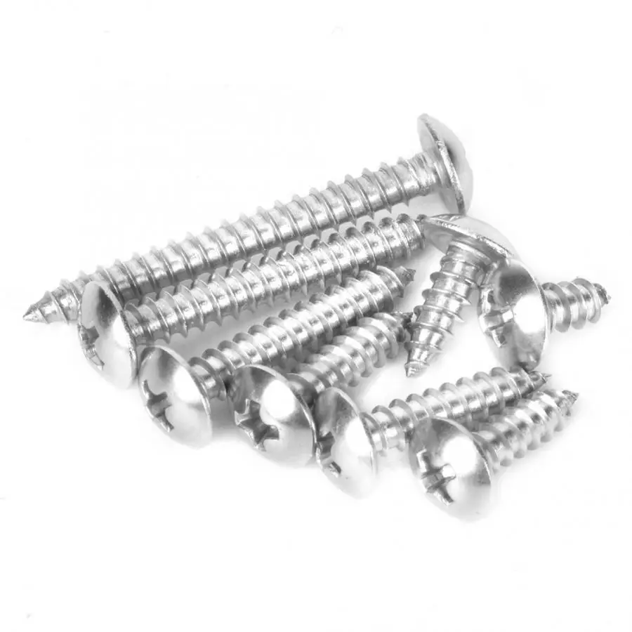 200 шт. Самонарезающий винт крест M3.5 304 нержавеющая сталь плоская головка