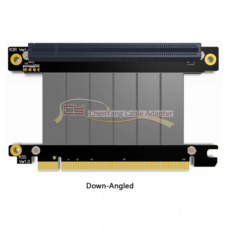 0.1m 0.5m Gen3.0 PCI E 3.0 16X Graphics Card Vertical Bracket/base A TX Chassis Flexible Extension Cable Adapter GPU | Компьютеры и